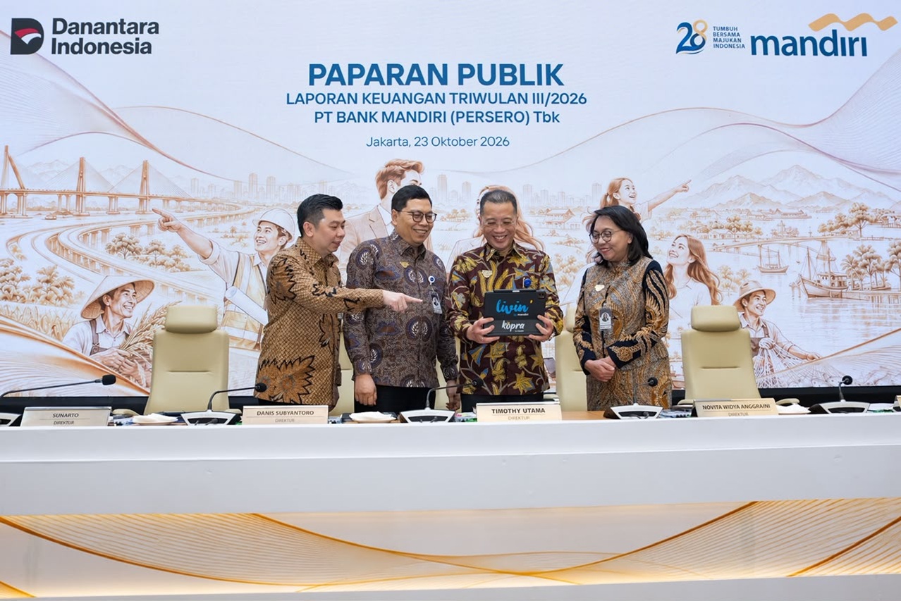 Bank Mandiri Raup Laba Rp45,5 Triliun hingga Kuartal III 2026