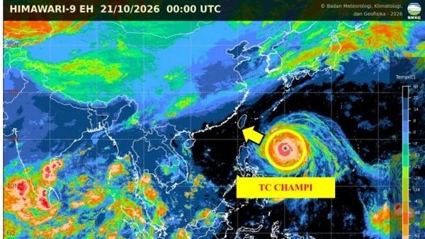 BMKG: Siklon Champi Ubah Arah Sebaran Asap Karhutla