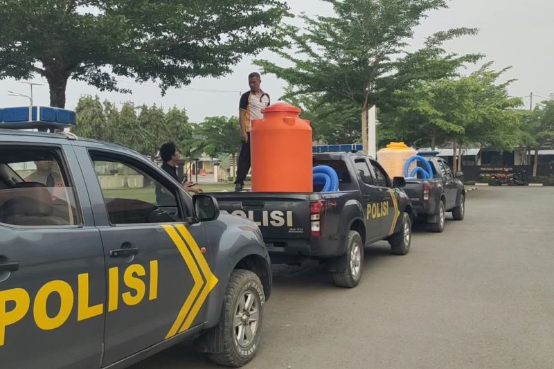 Waspada Karhutla dan Krisis Air! Empat Armada Polres Sera...