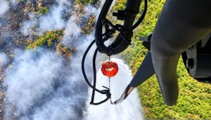 Gunung Lawu Dilanda Kebakaran, TNI AU Siagakan Super Puma 