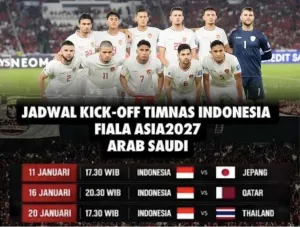 Masuk Grup Neraka! Ini Daftar Lengkap Jadwal Timnas Indonesia di Piala Asia 2027