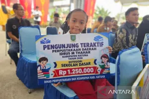 Tingkatkan Minat Baca, Pemkab Natuna Beri Penghargaan Pengunjung Perpustakaan Teraktif.
