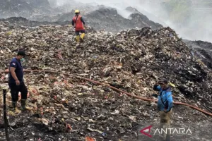 40 Personel Dikerahkan untuk Penanganan Lanjutan Kebakaran TPA Supit Urang