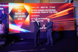 Telkom Raih 'SOE In-House of The Year' di ALB Indonesia Law Awards 2026
