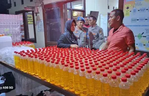 Polisi Sita 1.860 Botol Miras Oplosan dan Alkohol di Bantul