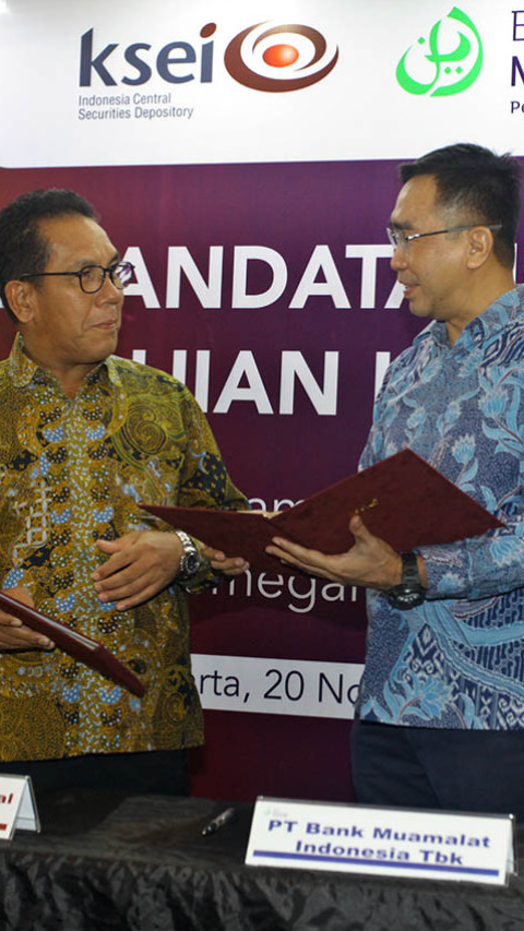 Teken Kerjasama Dengan KSEI, Bank Muamalat Resmi Jadi Bank Kustodian Syariah
