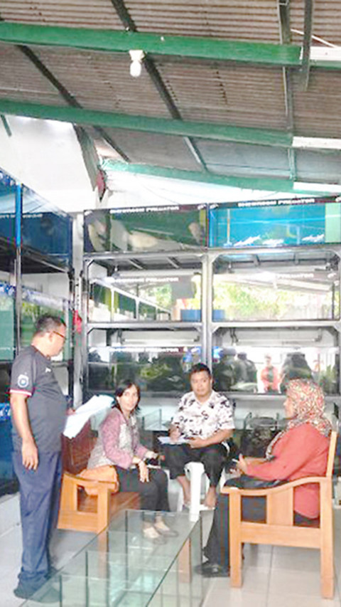 Sebanyak 63 Ikan Predator di Kramat Jati Jaktim Ditemukan Petugas.