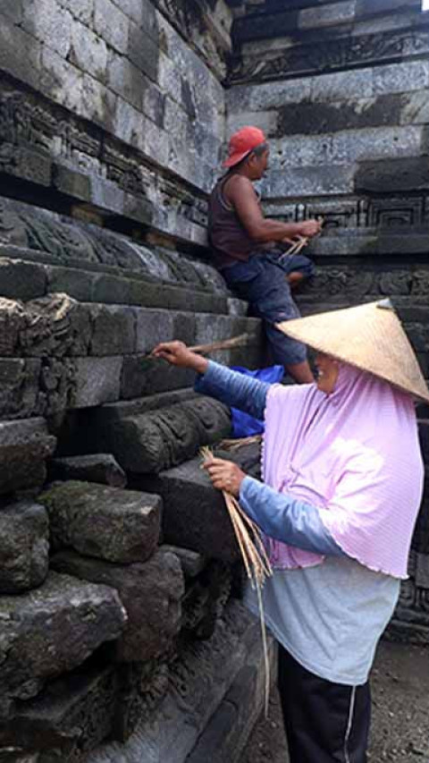  Pembersihan Relief Candi Tegowangi