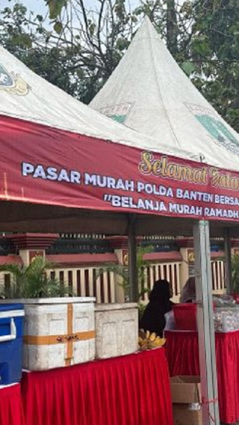 Polda dan Disperindag Banten gelar pasar murah kendalikan harga pangan