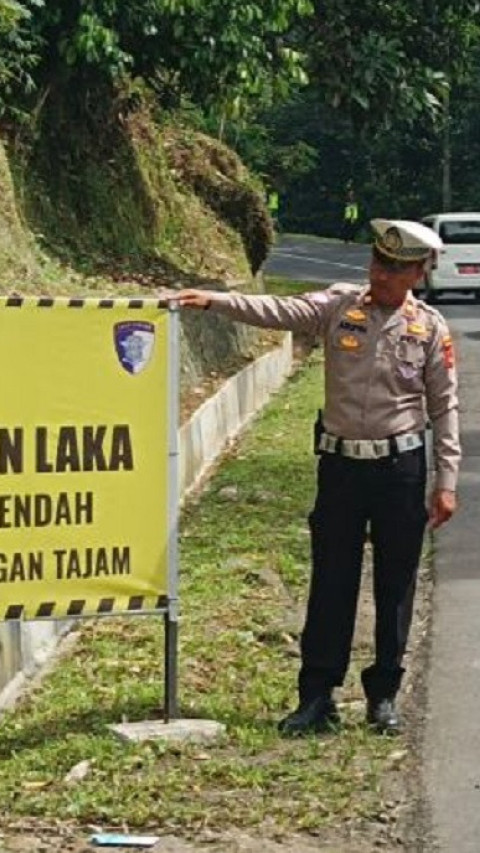 Polres Tasikmalaya Menyiapkan Tim Ganjal Ban di Tanjakan Jalur Mudik